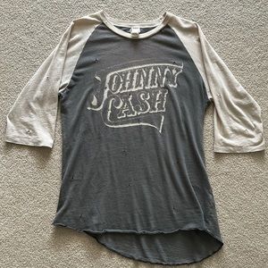 MADEWORN- Johnny Cash raglan tee shirt